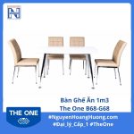 Bàn Ghế Ăn The One B68-G68 Trắng