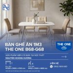 Bàn Ghế Ăn The One B68-G68 Trắng