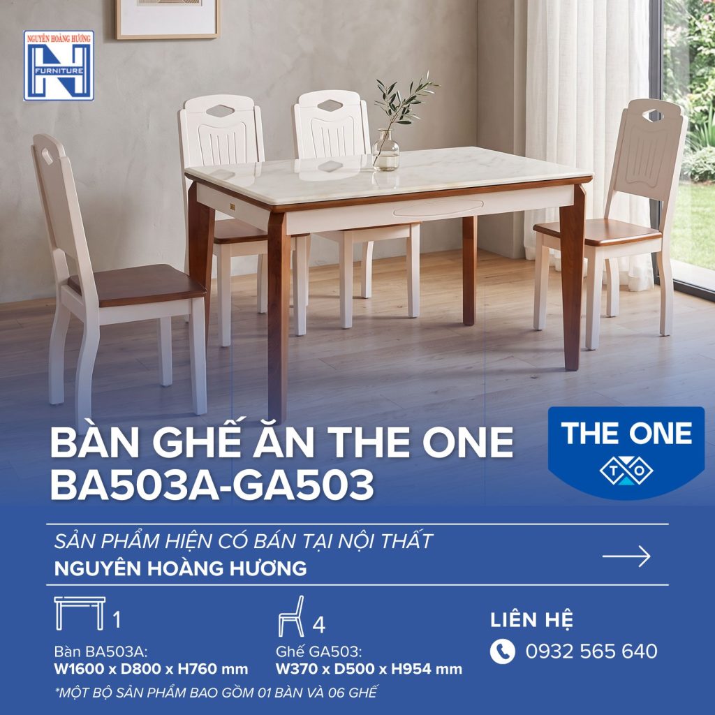 Bàn Ghế Ăn The One BA503A-GA503