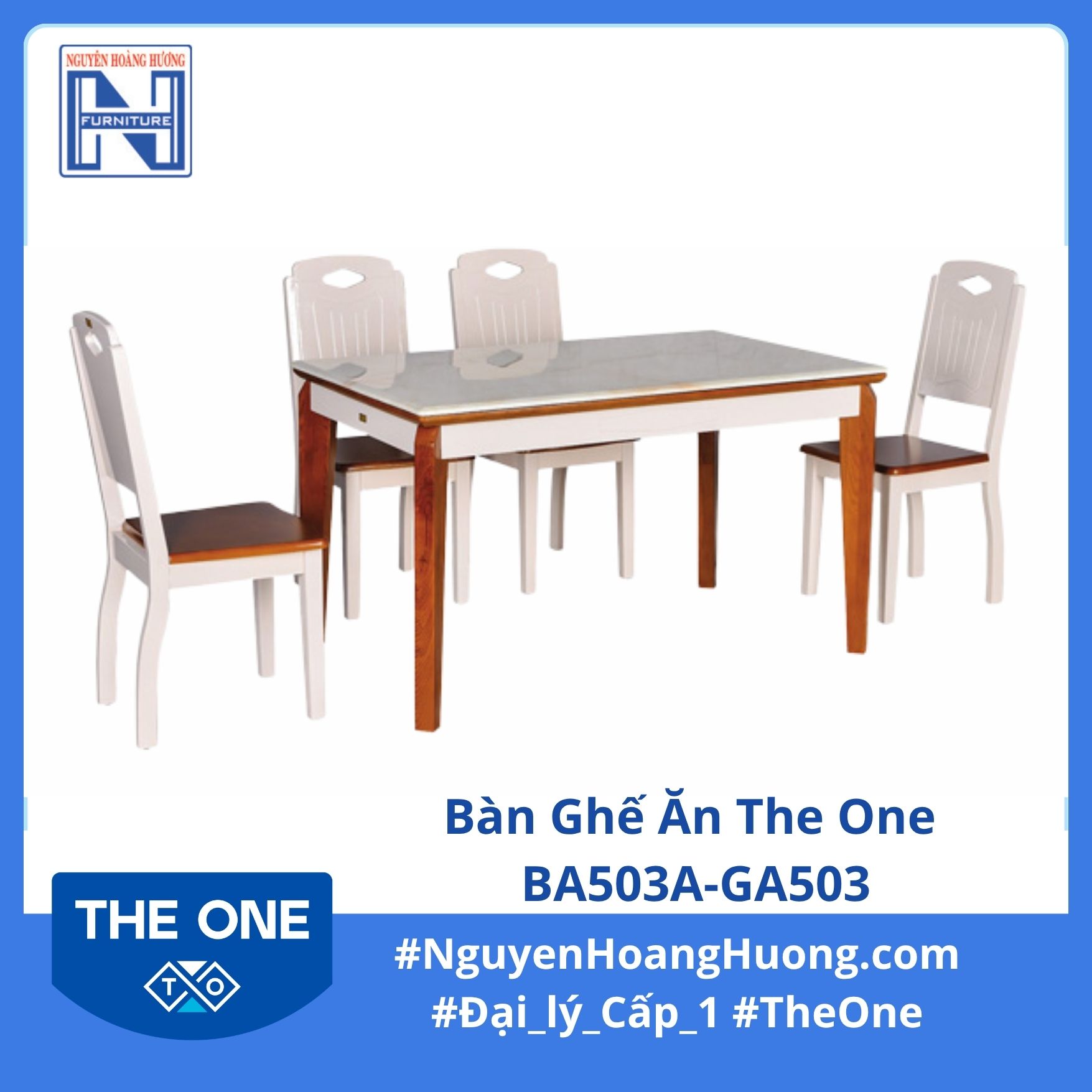 Bàn Ghế Ăn The One BA503A-GA503 Bàn Ghế Ăn The One BA503A-GA503
