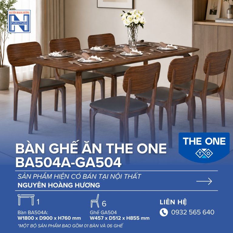 Bàn Ghế Ăn The One BA504A-GA504