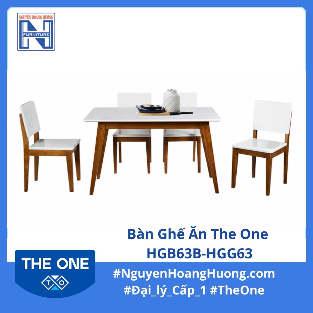 Bàn Ghế Ăn The One HGB63B-HGG63
