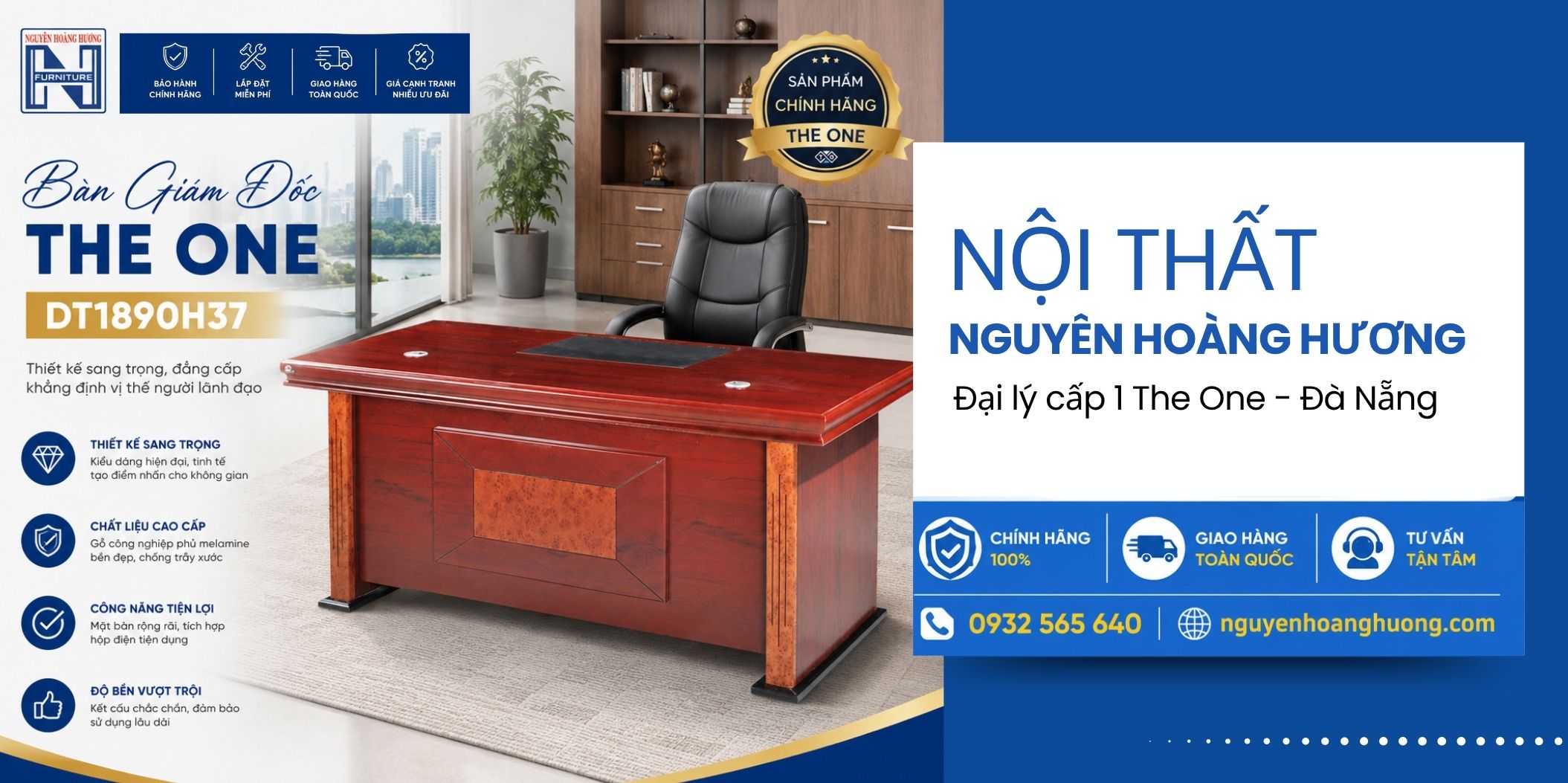 Bàn Giám Đốc The One DT1890H37