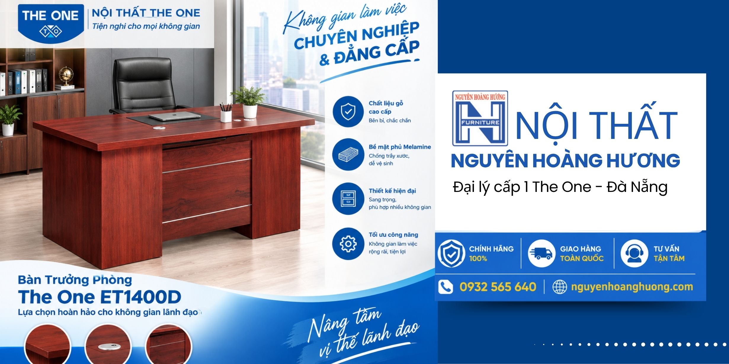 Bàn Trưởng Phòng The One ET1400D