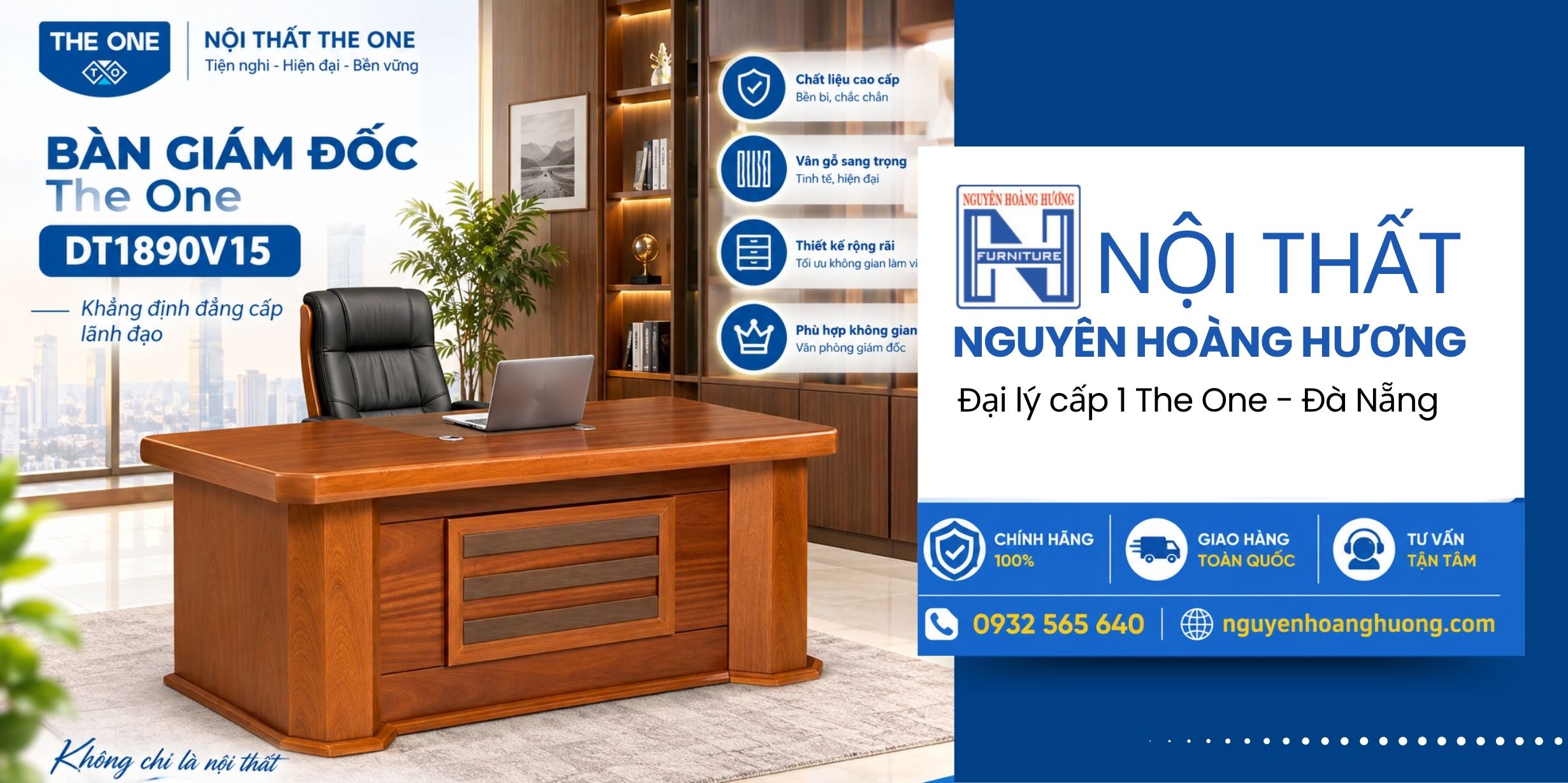 Bàn Giám Đốc The One DT1890V15
