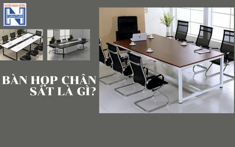 bàn họp chân sắt 2m4 bàn họp chân sắt 2m4