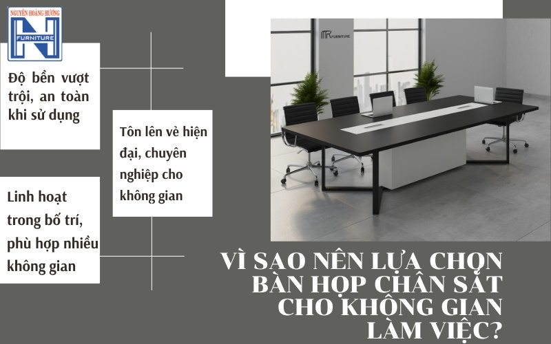 bàn họp chân sắt 2m4 bàn họp chân sắt 2m4