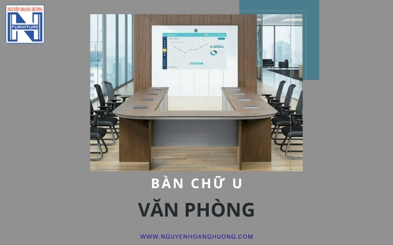 bàn làm việc chữ U