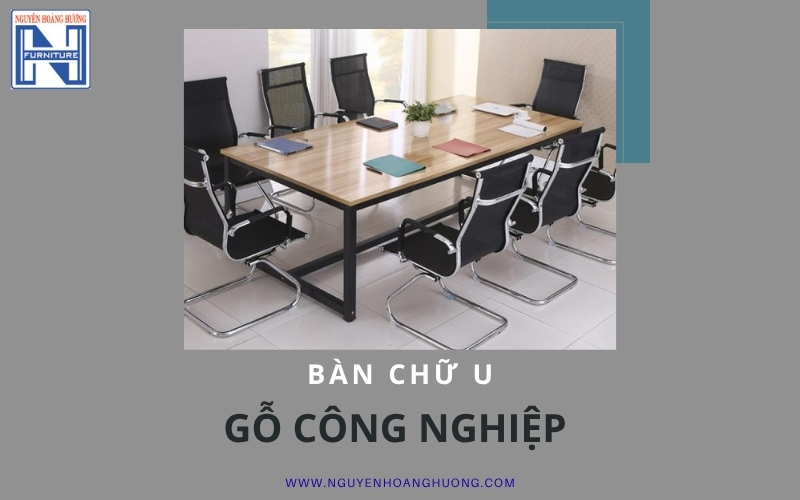 bàn làm việc chữ U