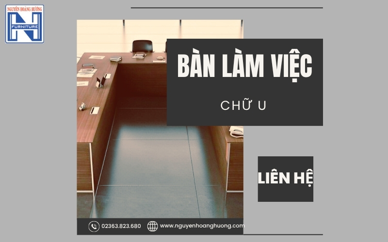 bàn làm việc chữ U