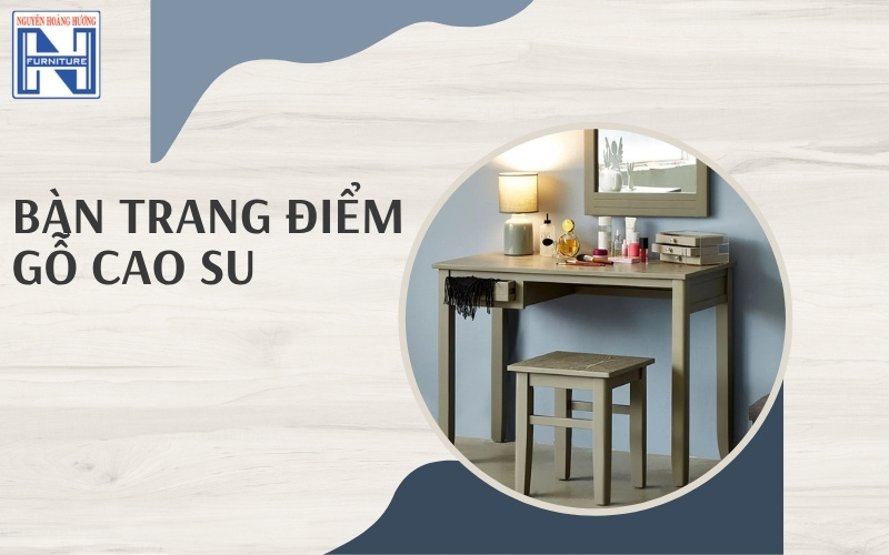 bàn trang điểm gỗ tự nhiên đơn giản