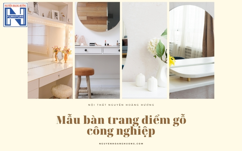 mẫu bàn trang điểm gỗ công nghiệp