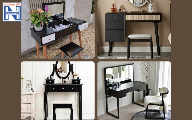 mẫu bàn trang điểm gỗ công nghiệp