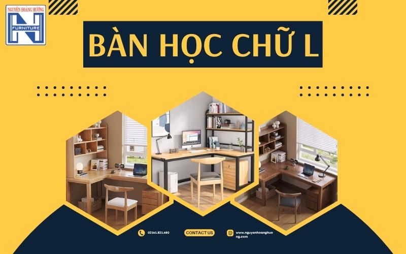 bàn học chữ L