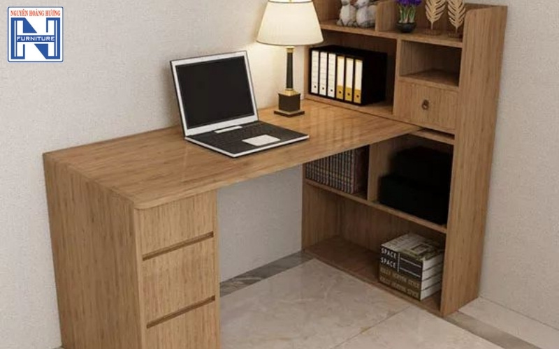 Bàn làm việc có kệ sách