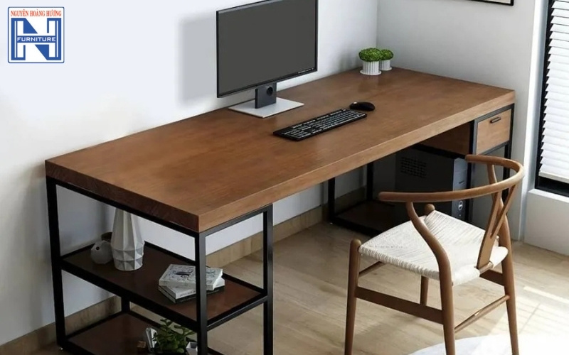 Bàn làm việc có kệ sách