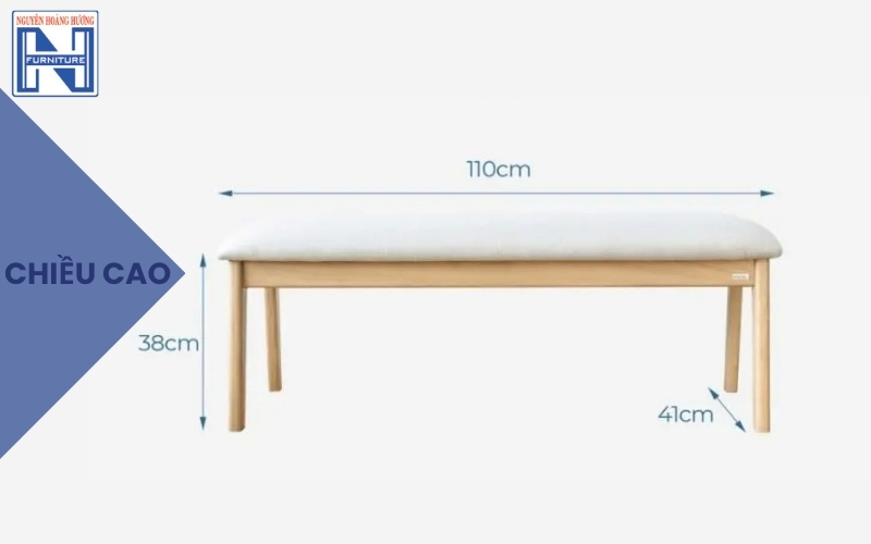 Ghế băng dài bọc nệm giá rẻ