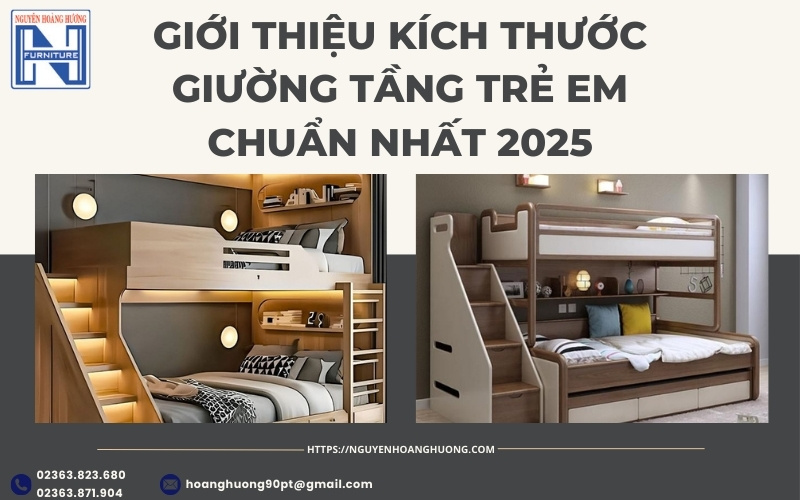 Kích thước giường tầng trẻ em