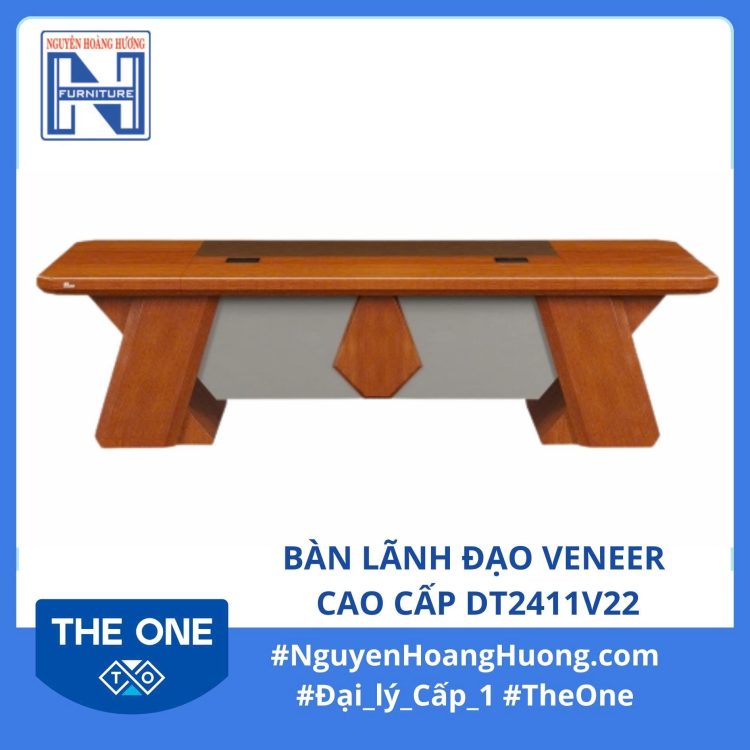 Bàn lãnh đạo Veneer cao cấp DT2411V22