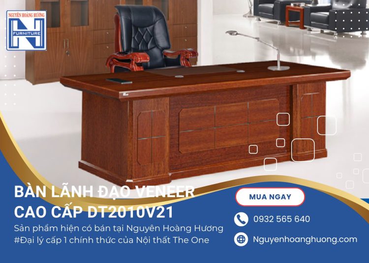 Bàn Lãnh Đạo Veneer Cao Cấp DT2010V21