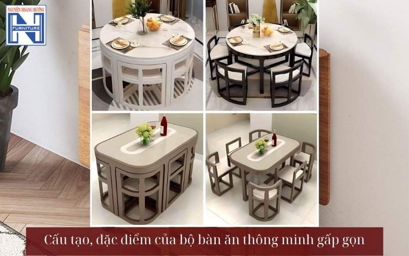 Bàn ăn thông minh gấp gọn