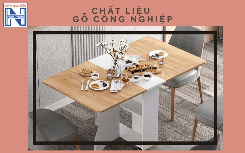 Bàn ăn thông minh gấp gọn 6 ghế