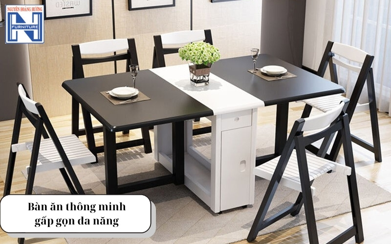 Bàn ăn thông minh gấp gọn