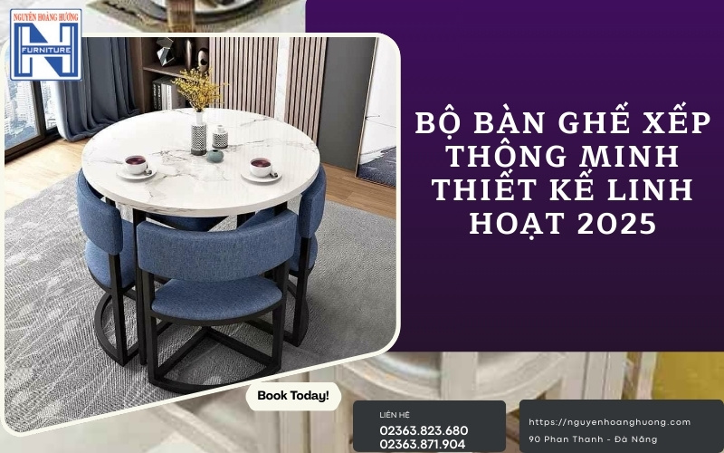Bộ bàn ghế xếp thông minh
