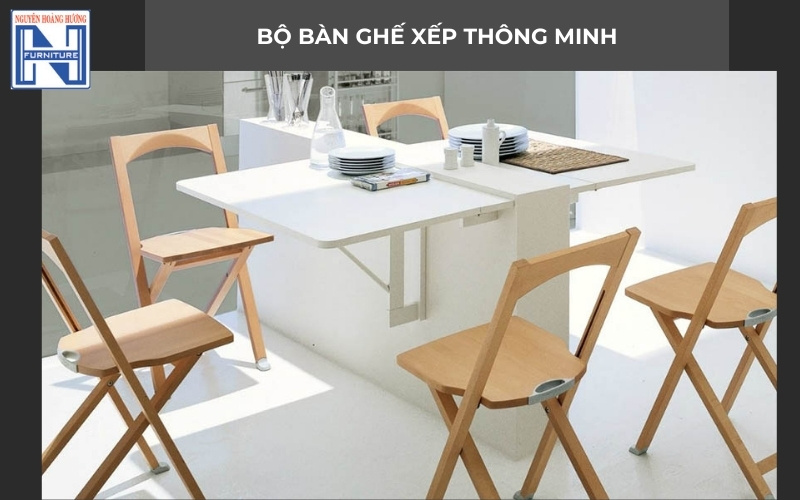Bộ bàn ghế xếp thông minh