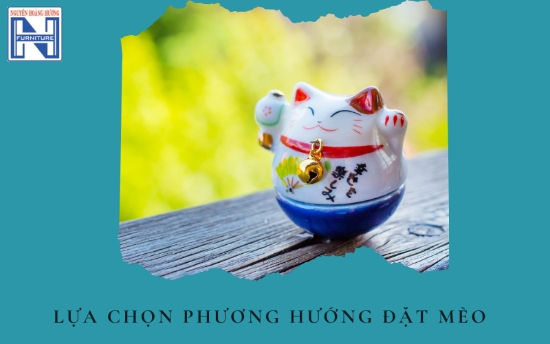 Cách để mèo thần tài trên bàn làm việc