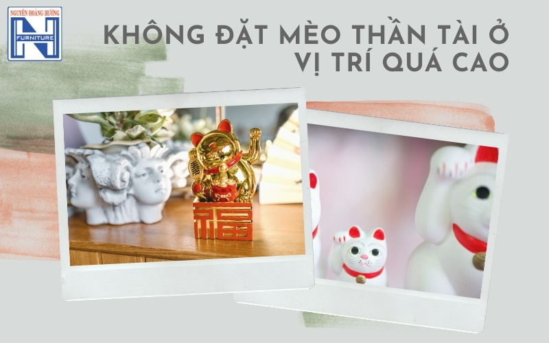 Cách để mèo thần tài trên bàn làm việc