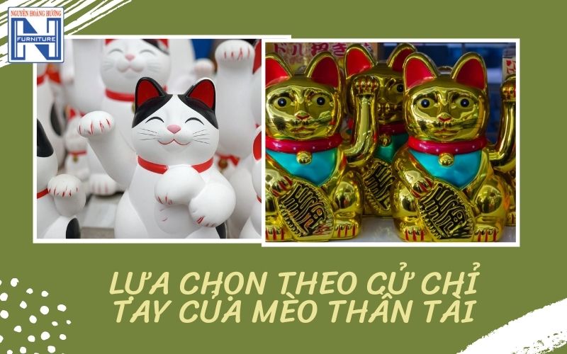 Cách để mèo thần tài trên bàn làm việc