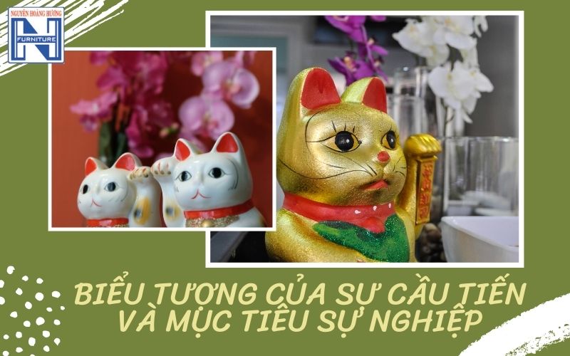 Cách để mèo thần tài trên bàn làm việc