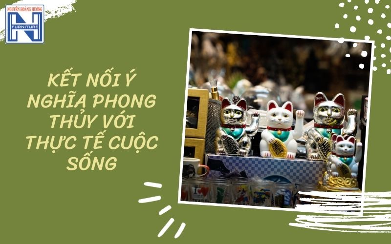 Cách để mèo thần tài trên bàn làm việc