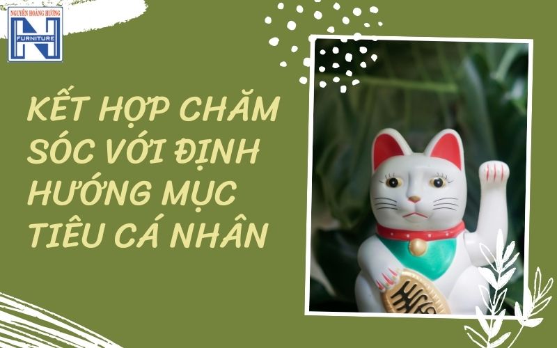 Cách để mèo thần tài trên bàn làm việc
