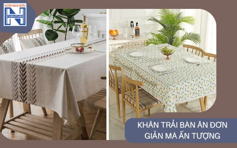 Cách trang trí bàn ăn đơn giản