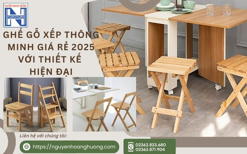 Ghế gỗ xếp thông minh