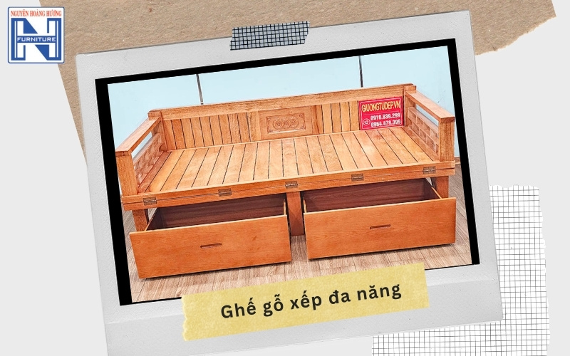 Ghế gỗ xếp thông minh