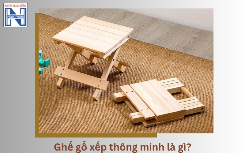 Ghế gỗ xếp thông minh