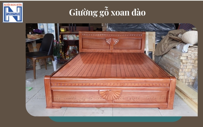 Giá giường gỗ sồi 1m6