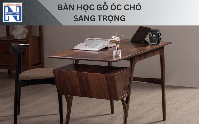 Mẫu bàn học đẹp bằng gỗ tự nhiên