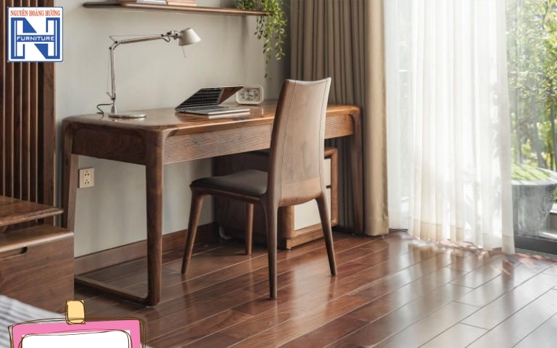 Mẫu bàn học đẹp bằng gỗ tự nhiên