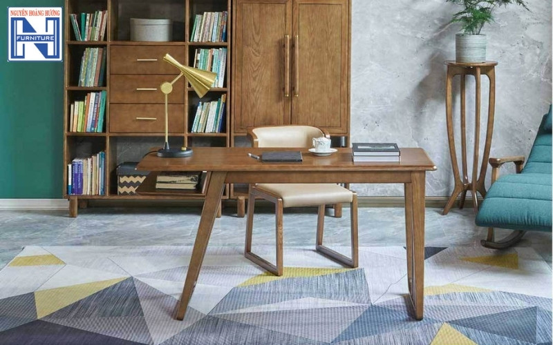 Mẫu bàn học đẹp bằng gỗ tự nhiên
