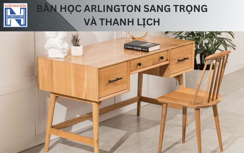 Mẫu bàn học đẹp bằng gỗ tự nhiên