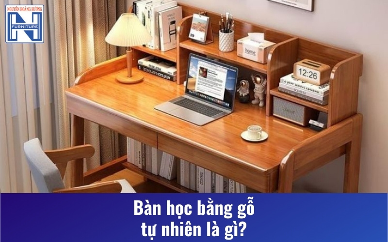 Mẫu bàn học đẹp bằng gỗ tự nhiên