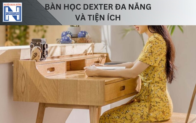 Mẫu bàn học đẹp bằng gỗ tự nhiên