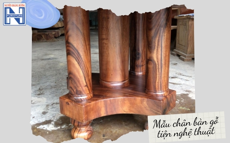Mẫu chân bàn gỗ đẹp