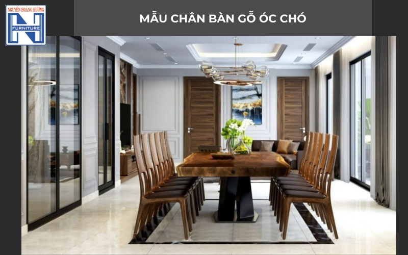 Mẫu chân bàn gỗ đẹp