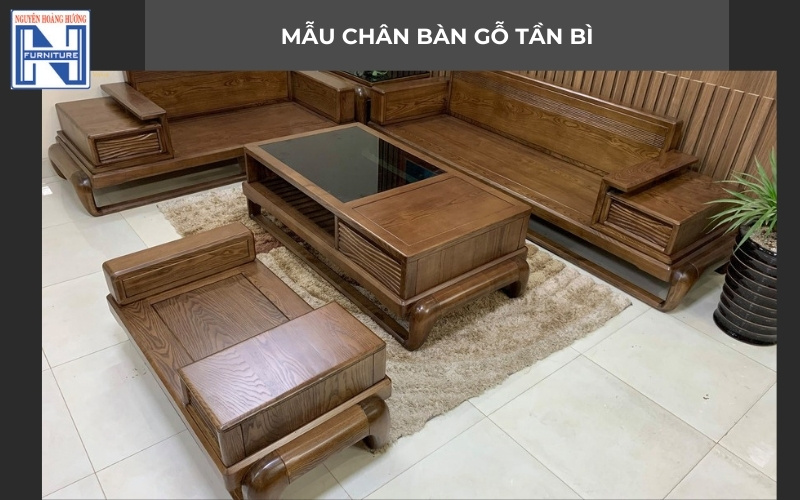 Mẫu chân bàn gỗ đẹp