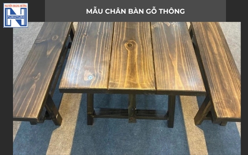 Mẫu chân bàn gỗ đẹp